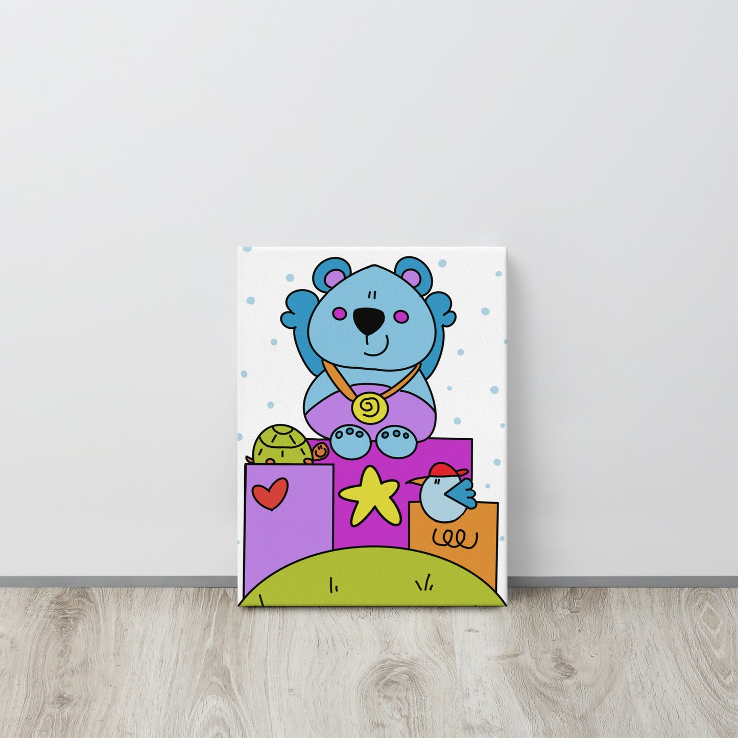 Quadro che trasmette un messaggio di perseveranza e speranza, ideale per un regalo nascita"