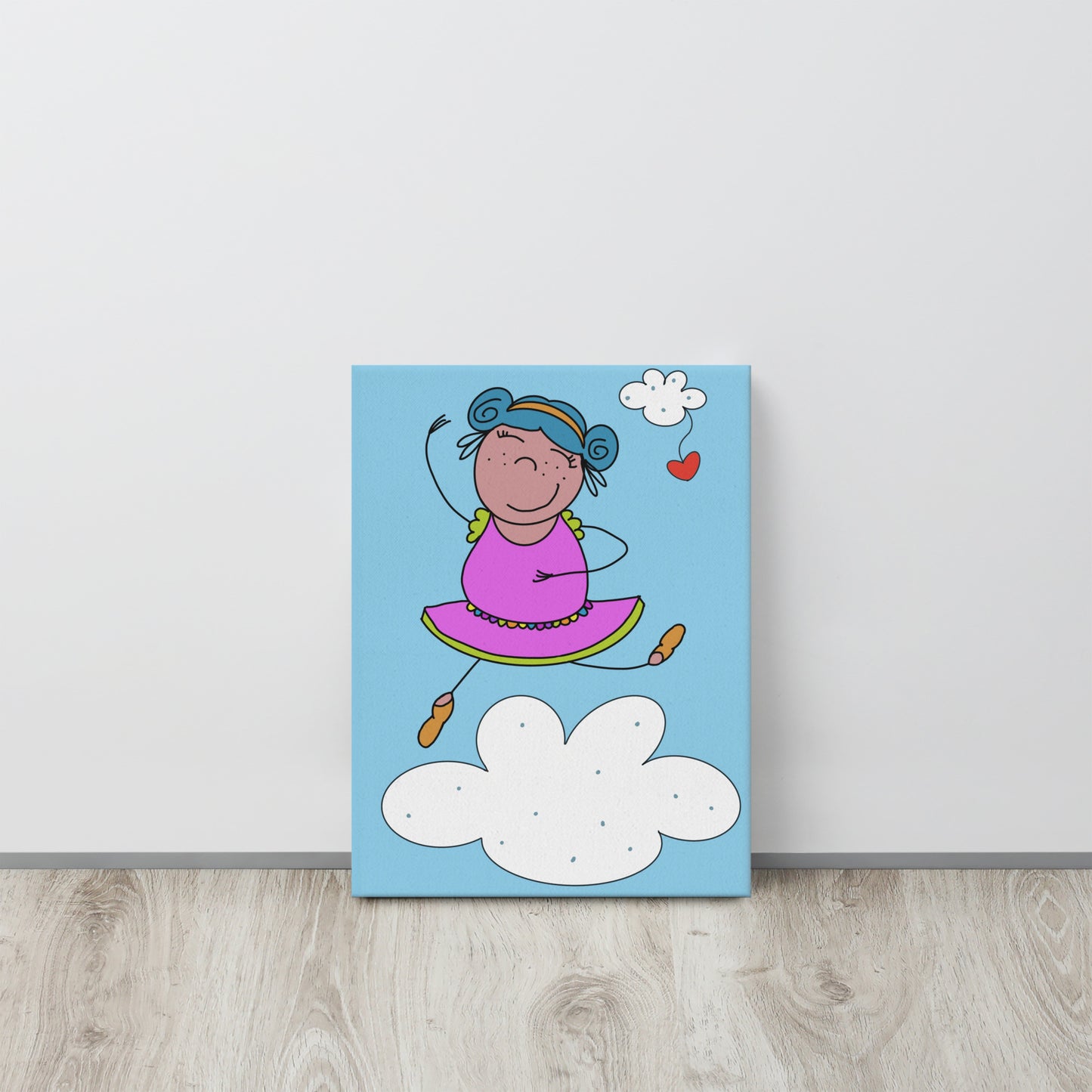 Quadro per bambini che trasmette un messaggio di accettazione e fiducia, perfetto come regalo nascita.