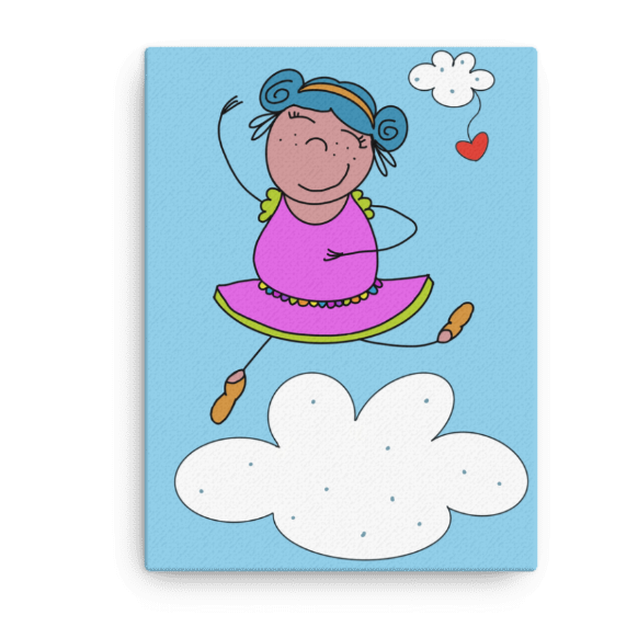 Quadro per bambini che trasmette un messaggio di accettazione e fiducia, perfetto come regalo nascita.