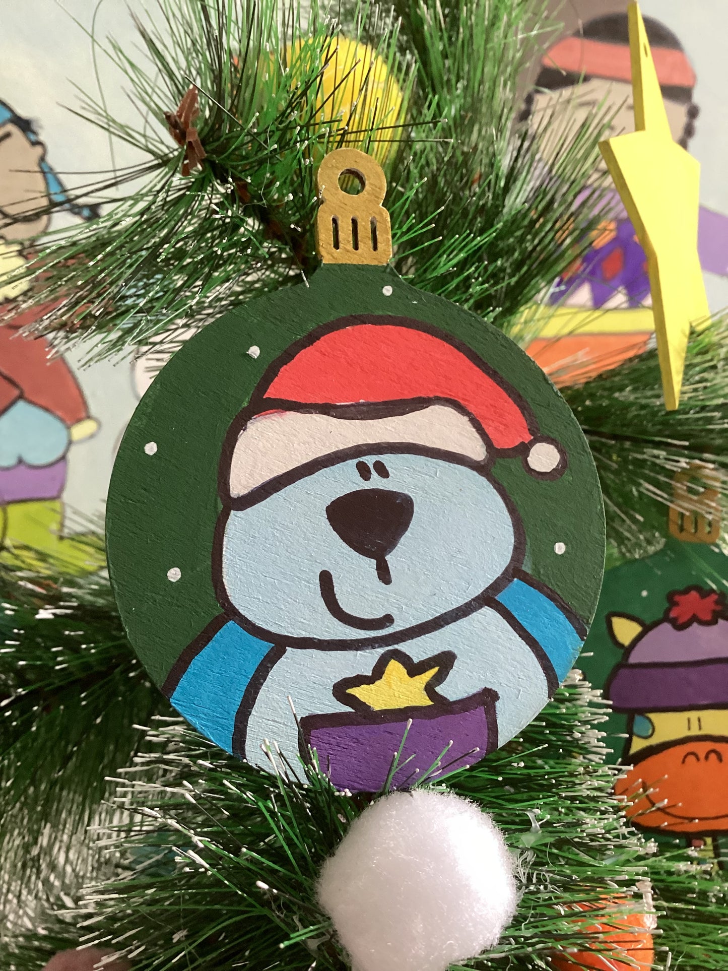 Quadro casette e decorazioni in legno personalizzate – Set regalo natalizio per bambini e famiglia