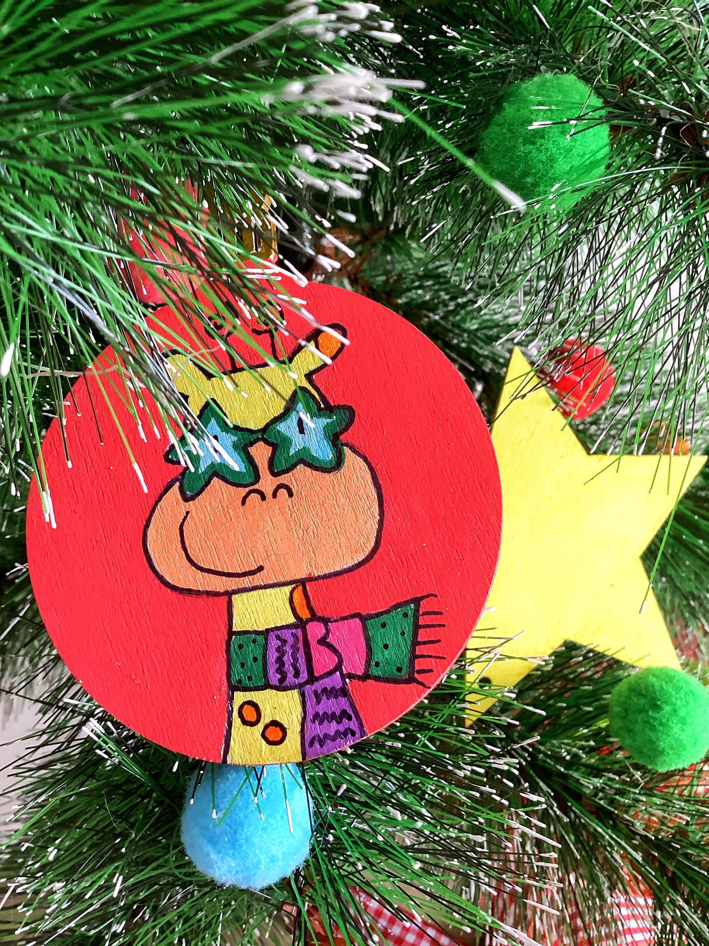 Quadro Stellina e decorazioni in legno personalizzate – Set regalo natalizio per bambini e famiglia