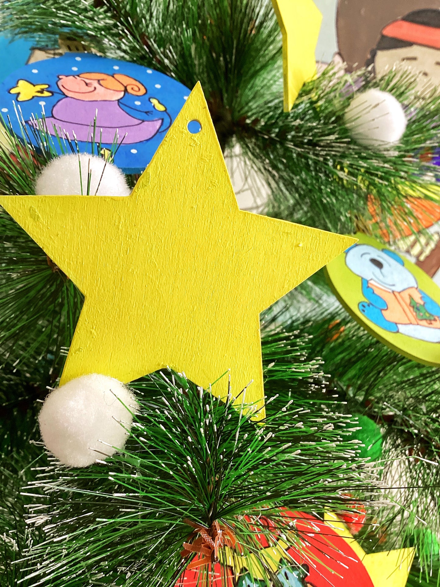 Quadro Stellina e decorazioni in legno personalizzate – Set regalo natalizio per bambini e famiglia