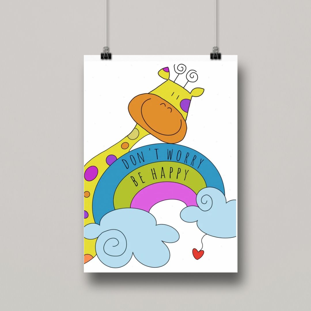 Poster  Raffa la Giraffa: Dont worry be happy