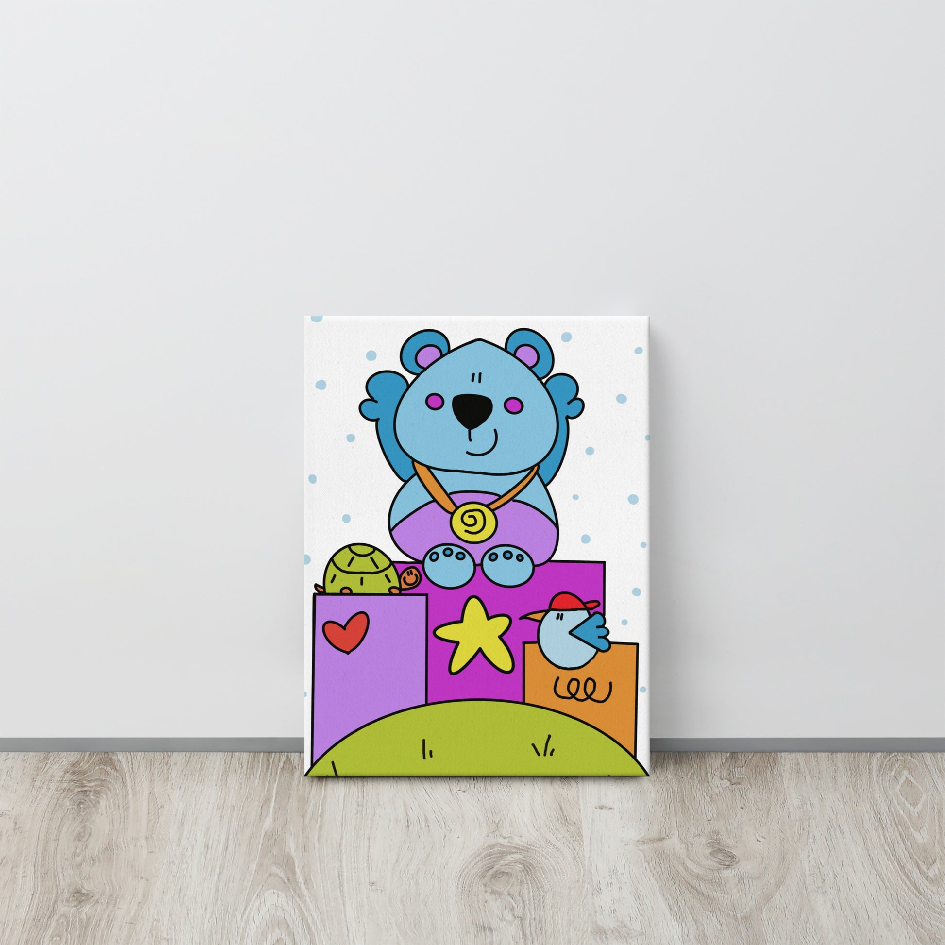 Quadro che trasmette un messaggio di perseveranza e speranza, ideale per un regalo nascita"