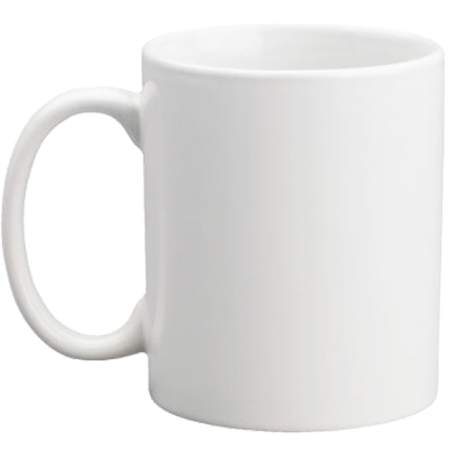 Tazza in ceramica con scritta "Grazie" e illustrazione colorata di vasi di fiori – vista retro