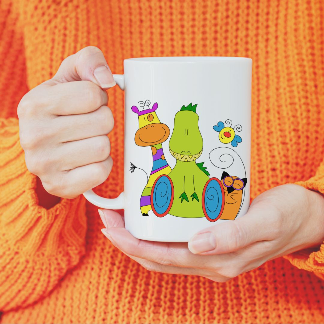 Tazza Dino a rotelle